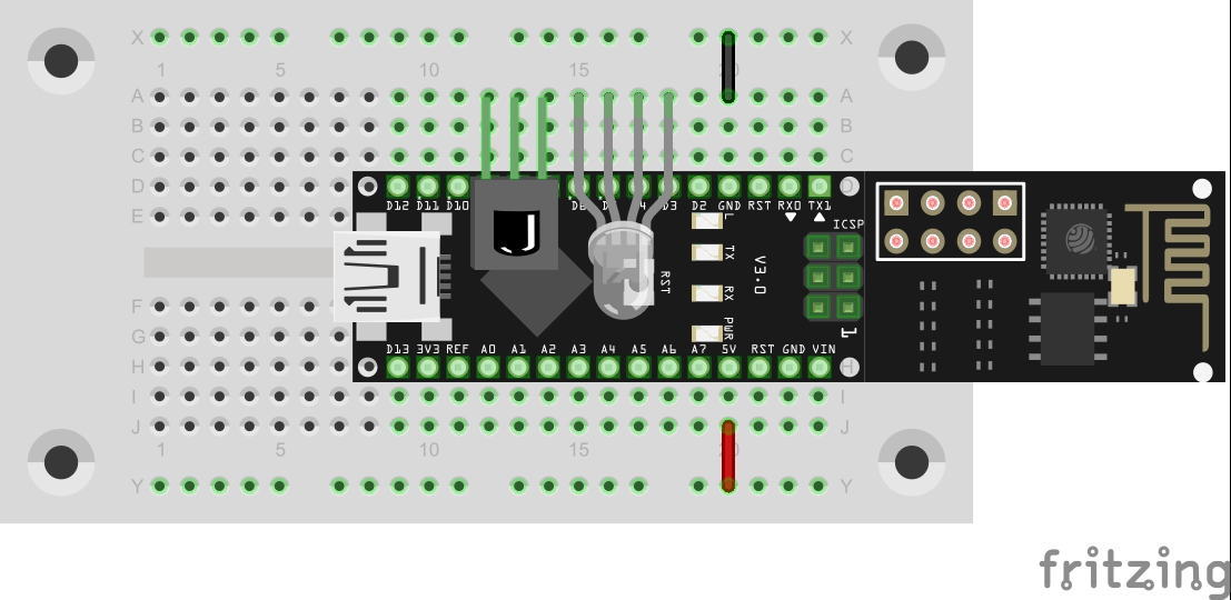 Das IR-Modul an Pins D7-D5
