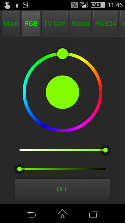 Android App zum Steuern der RGB-LED