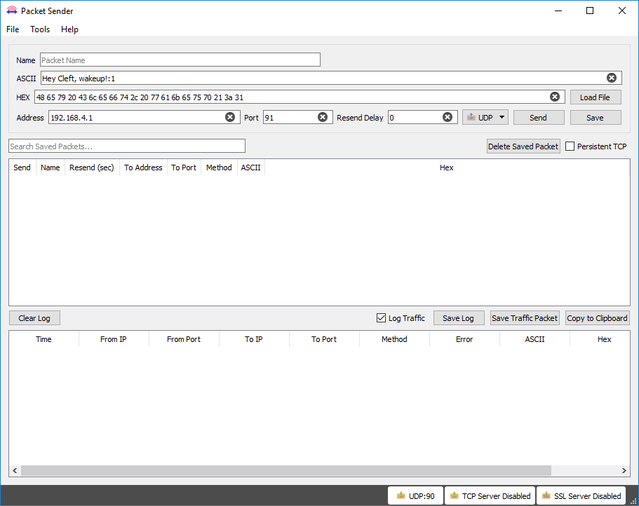 Das Packet Sender Programm
